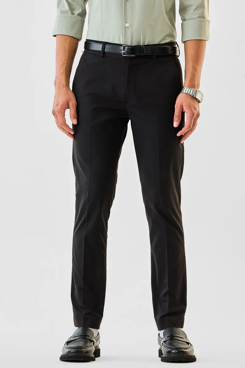 Deep Black Gurkha Pant