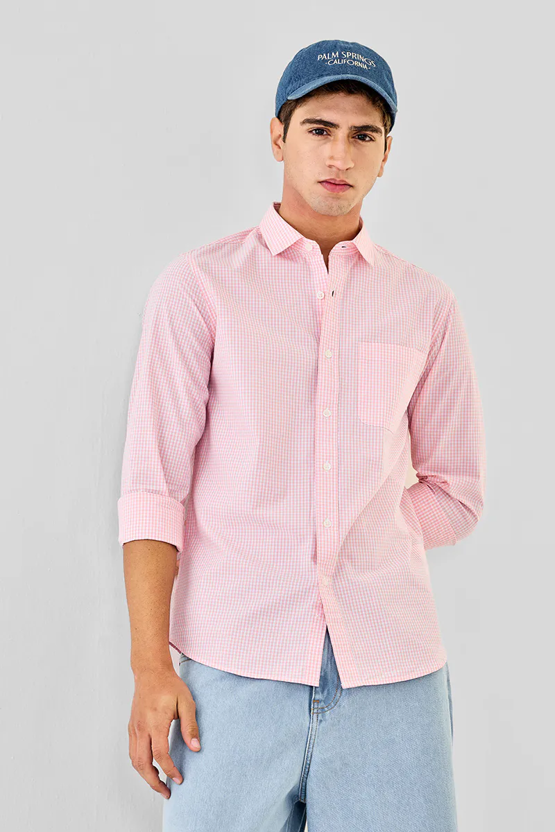 Men Cotton Striped Shirt